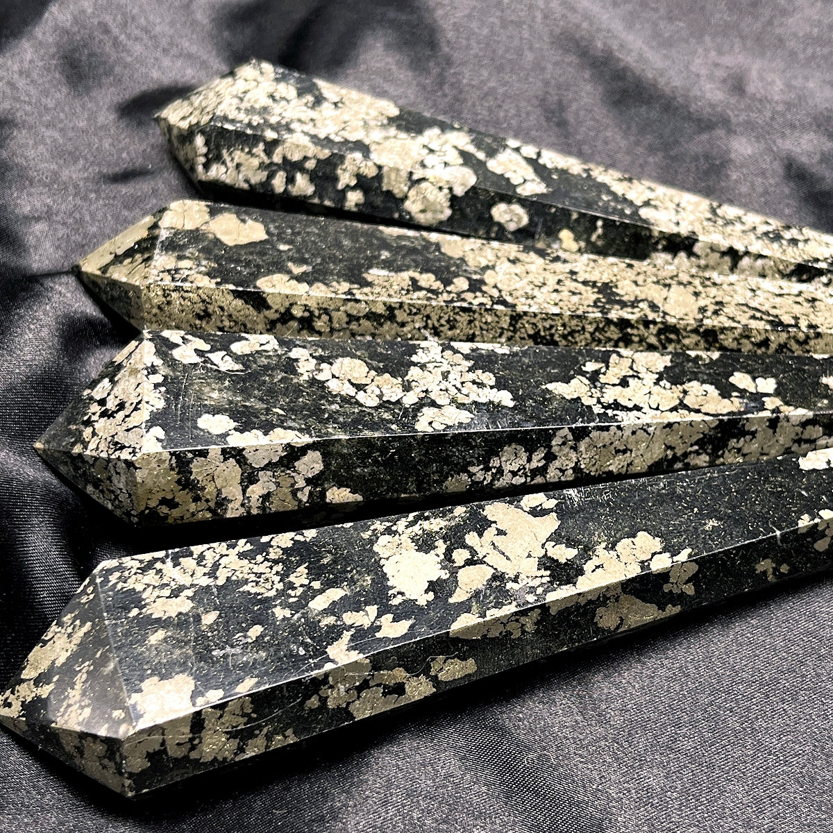 Natural Pyrite scepter Heal ing Gemstone Home Decor