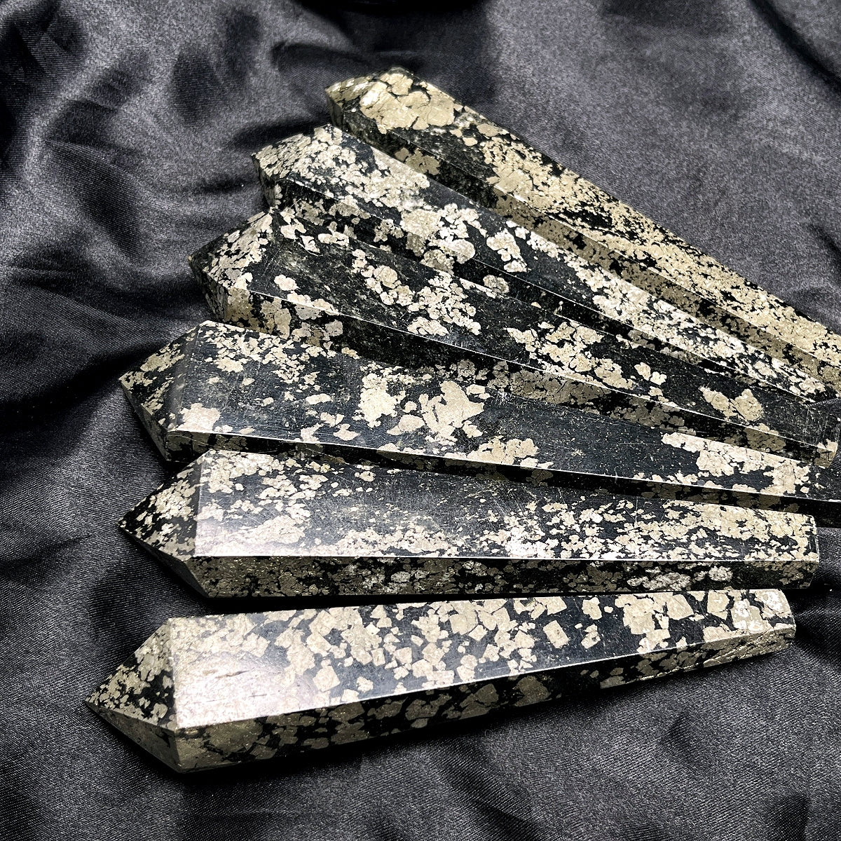 Natural Pyrite scepter Heal ing Gemstone Home Decor