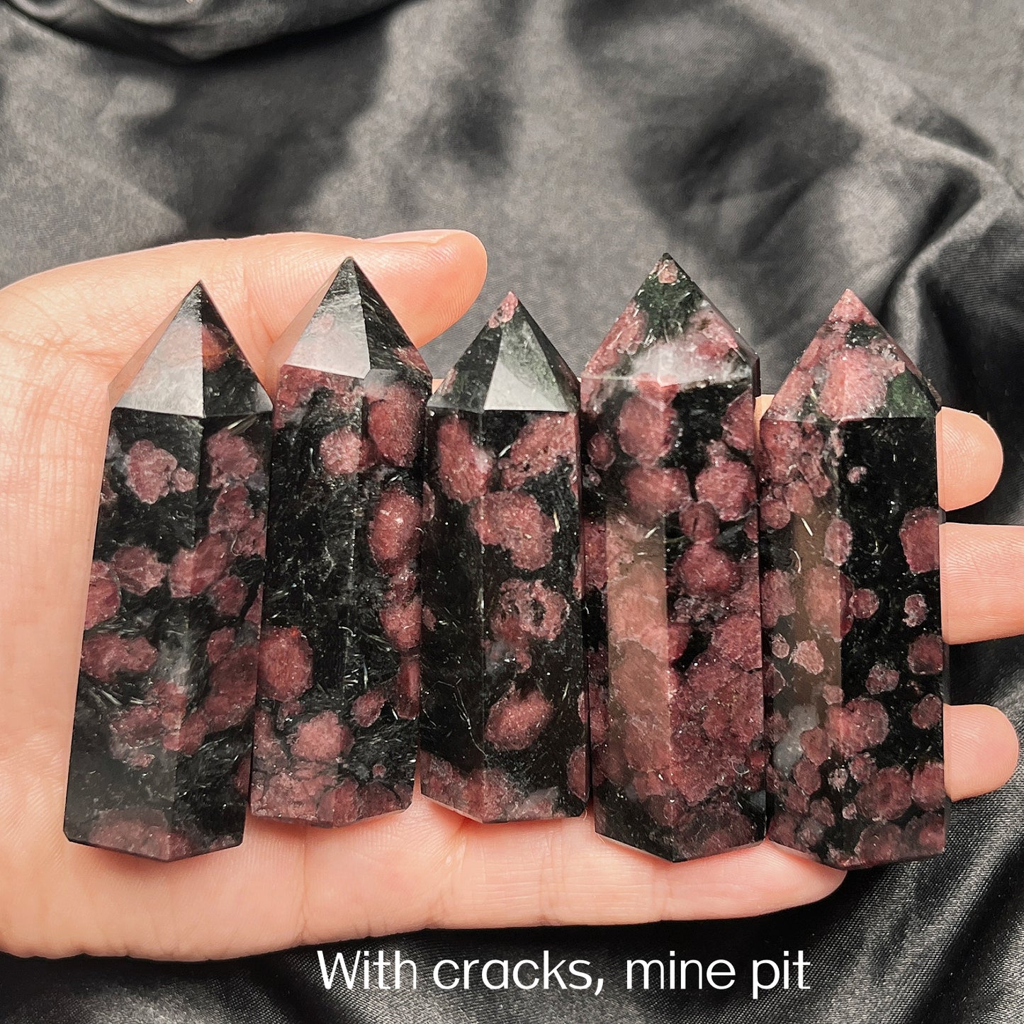 Natural Garnet single pointed pillar Heal ing Gemstone Home Decor