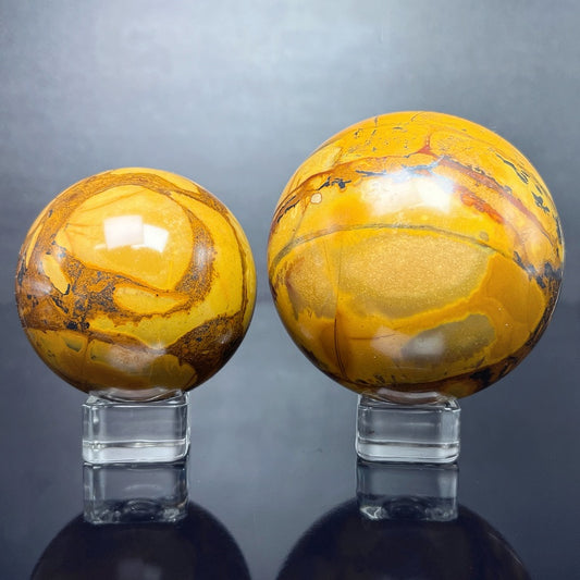 Natural Tiger patterned agate ball Heal ing Gemstone Home Decor
