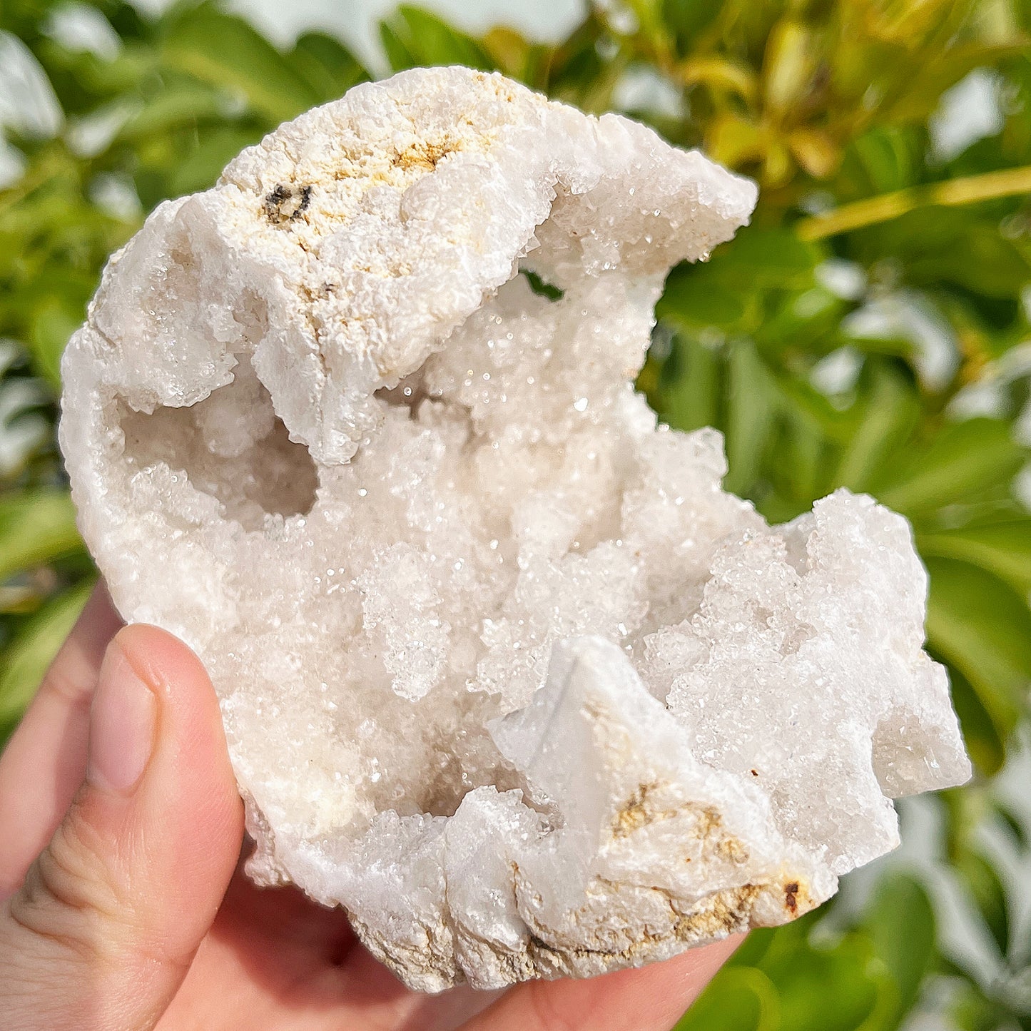 Natural Moroccan Crystal Cave Ornament Heal ing Gemstone Home Decor