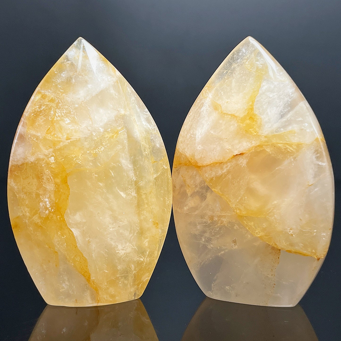 Natural Yellow gum flower ornament Heal ing Gemstone Home Decor