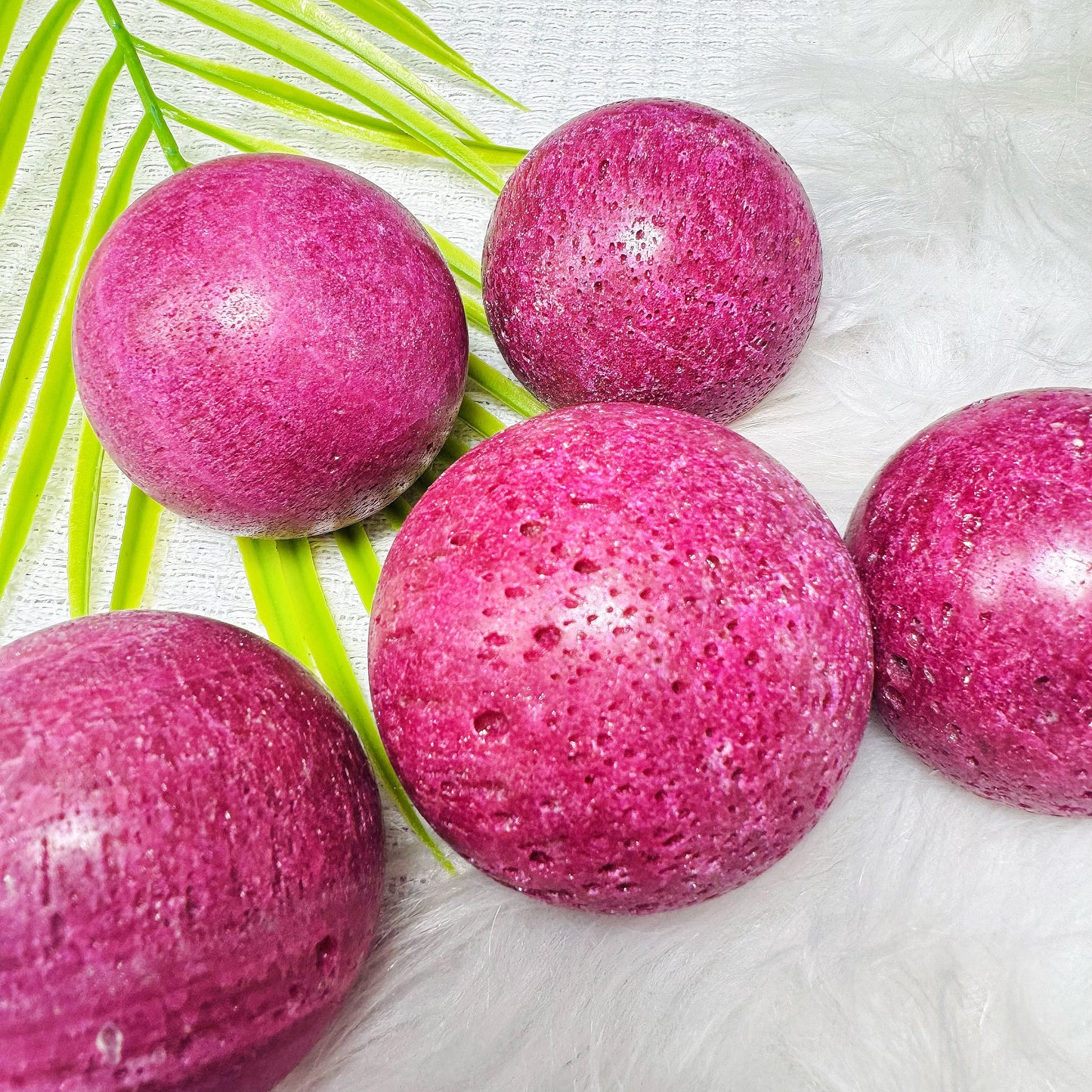 Natural Ruby Ball  Heal Gemstone Home Decor