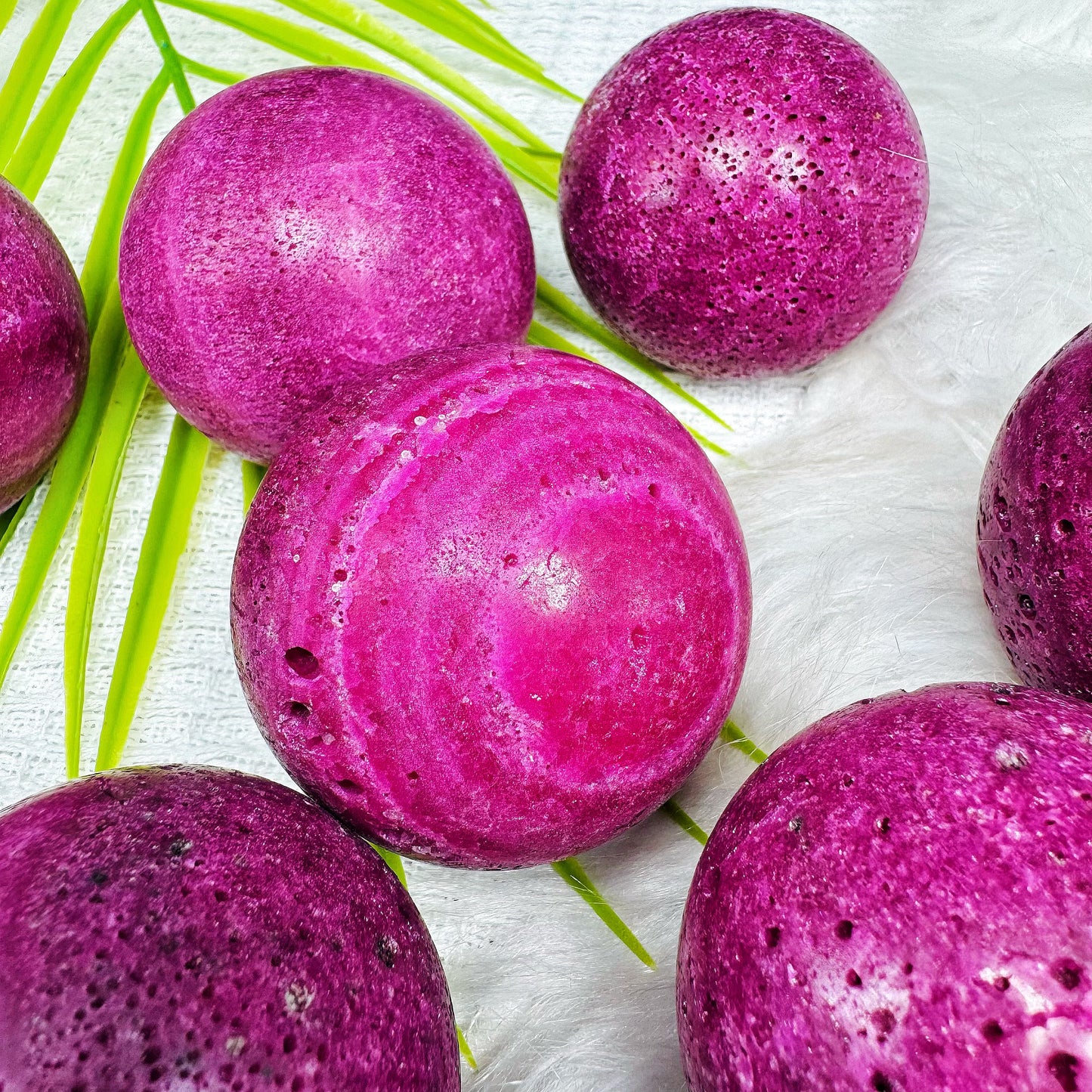 Natural Ruby Ball  Heal Gemstone Home Decor