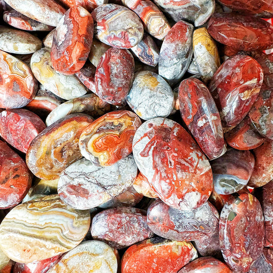 Natural Playing with Red Mexican Agate Heal ing Gemstone Home Decor
