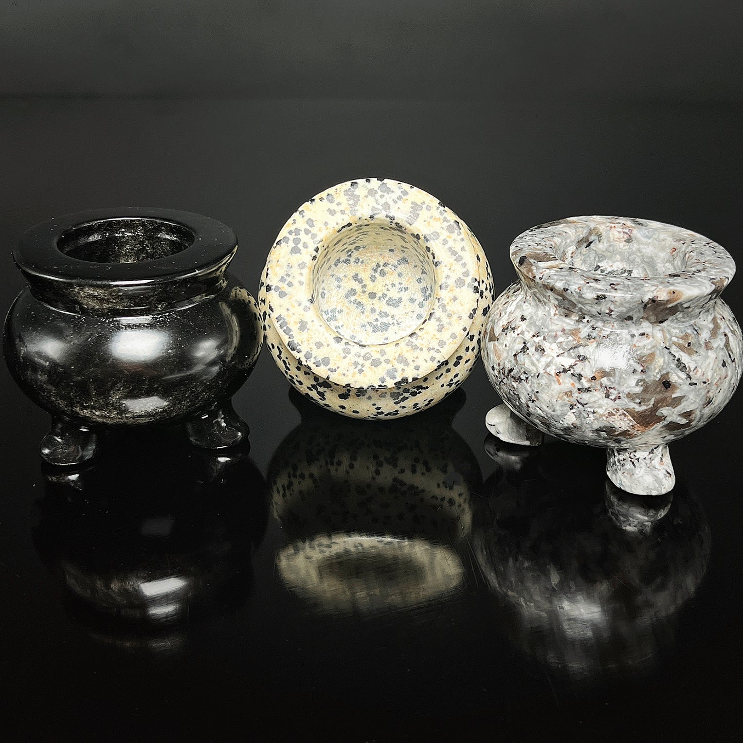 Natural Crystal carving incense burner Heal ing Gemstone Home Decor