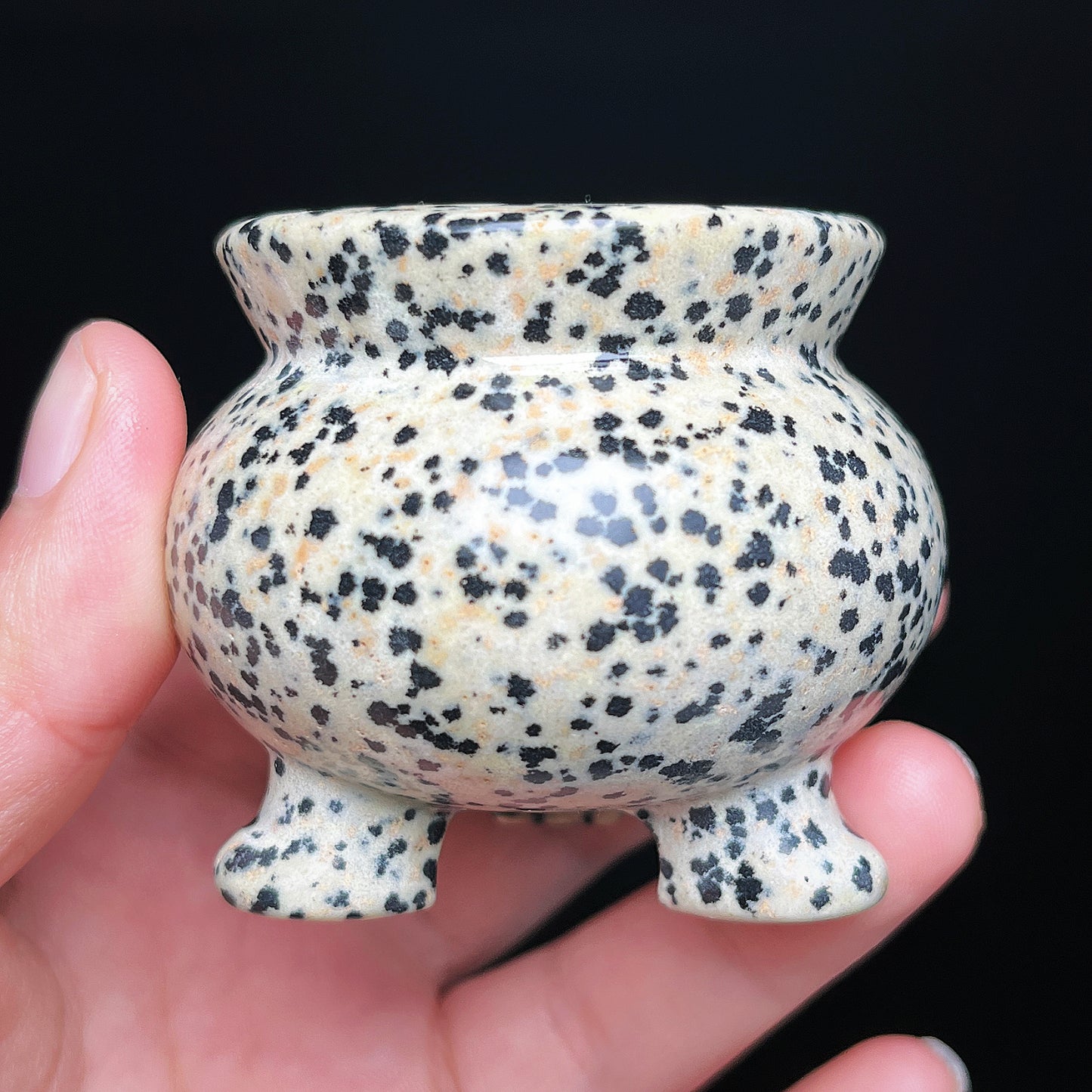 Natural Crystal carving incense burner Heal ing Gemstone Home Decor