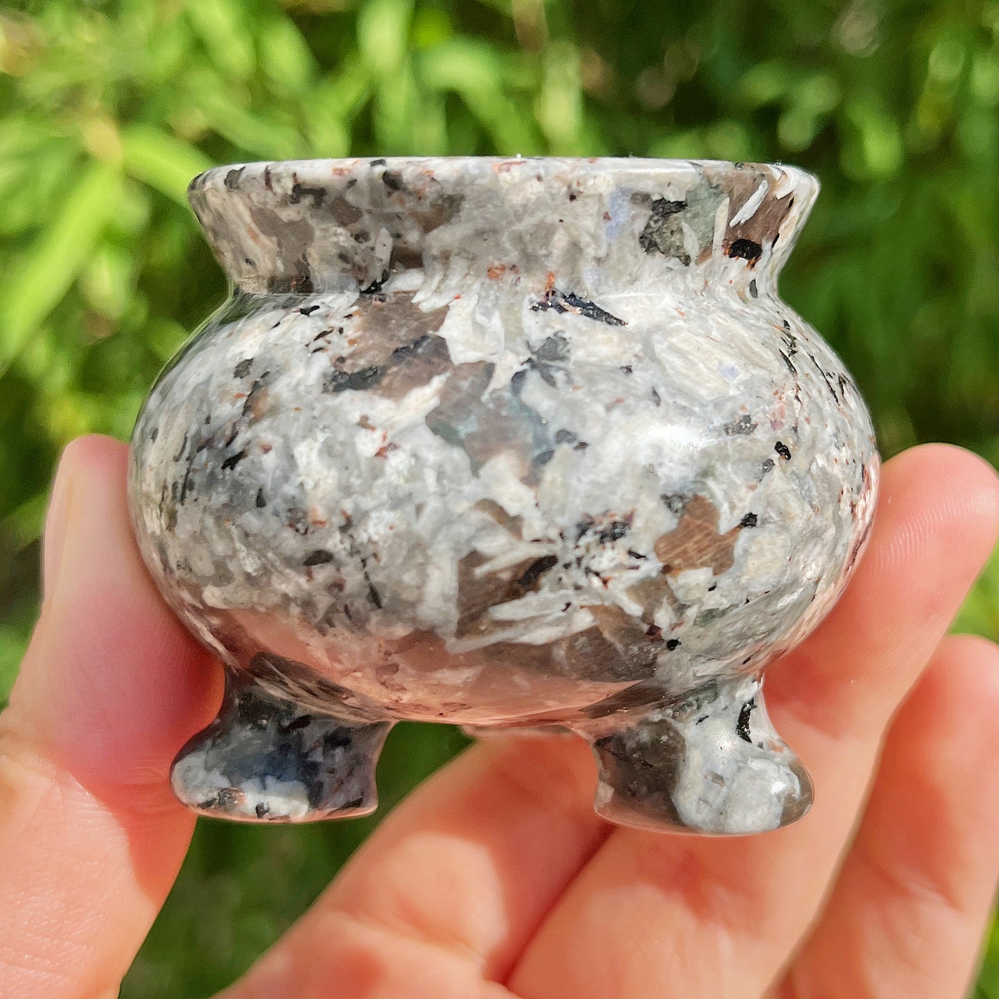 Natural Crystal carving incense burner Heal ing Gemstone Home Decor