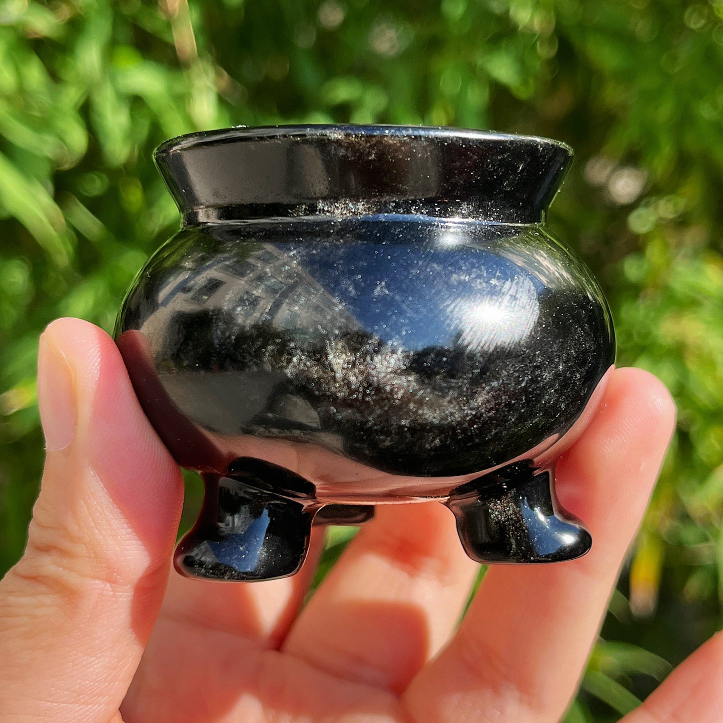 Natural Crystal carving incense burner Heal ing Gemstone Home Decor