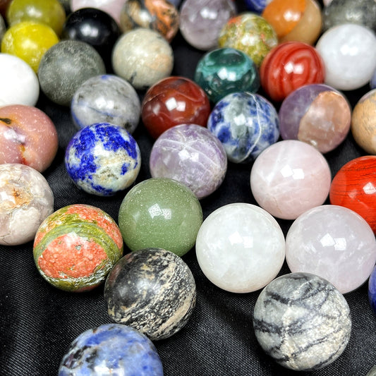 Natural Mixed material crystal ball Heal ing Gemstone Home Decor