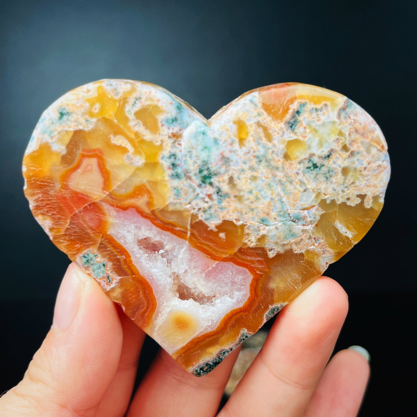 Natural Red Water Grass Agate Carving  Gemstone Home Decor