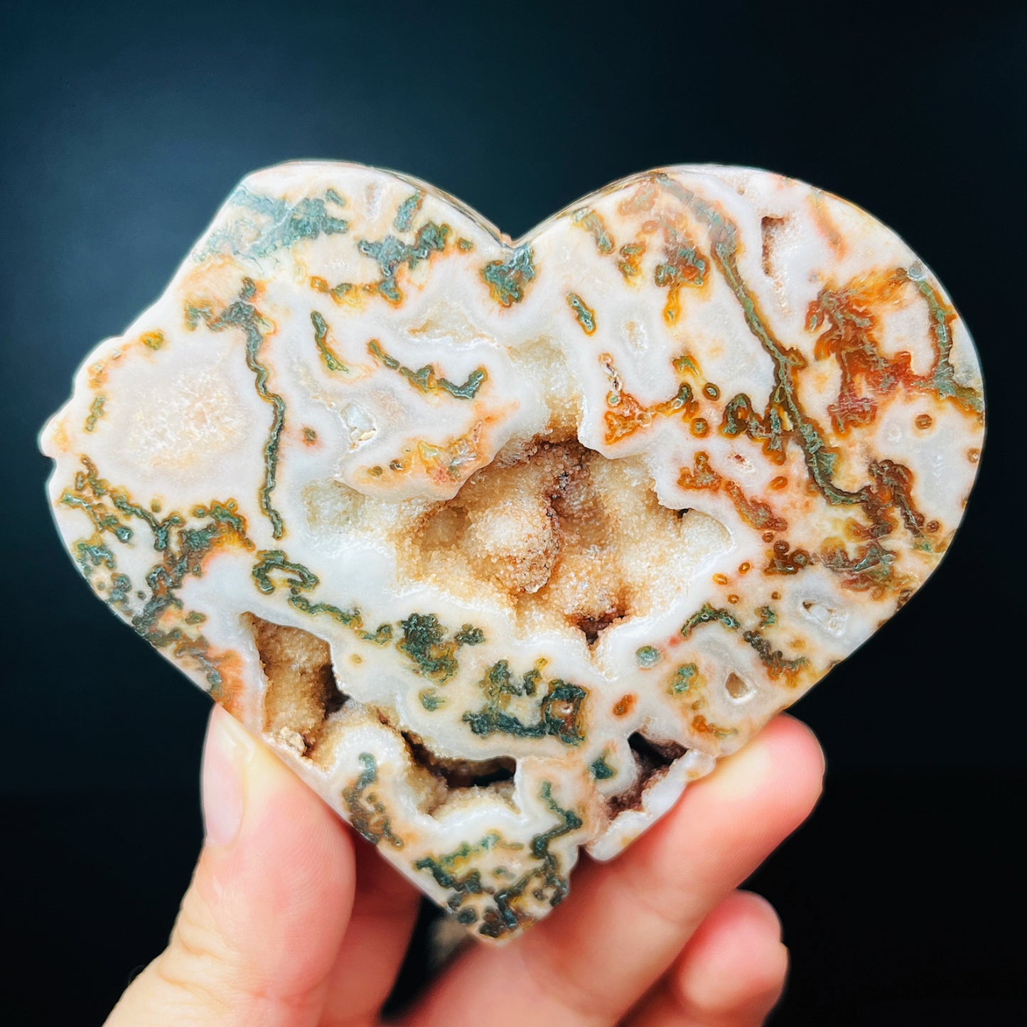 Natural Red Water Grass Agate Carving  Gemstone Home Decor