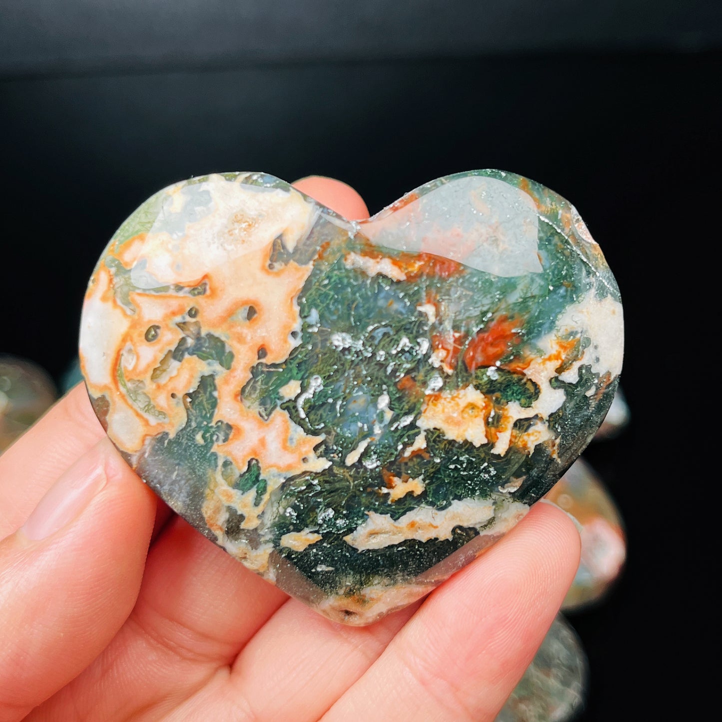 Natural Red Water Grass Agate Carving  Gemstone Home Decor