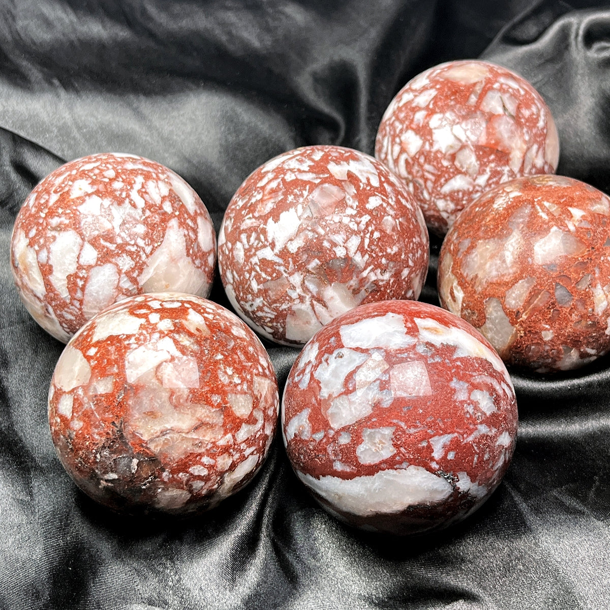 Natural Red brown agate ball Heal ing Gemstone Home Decor