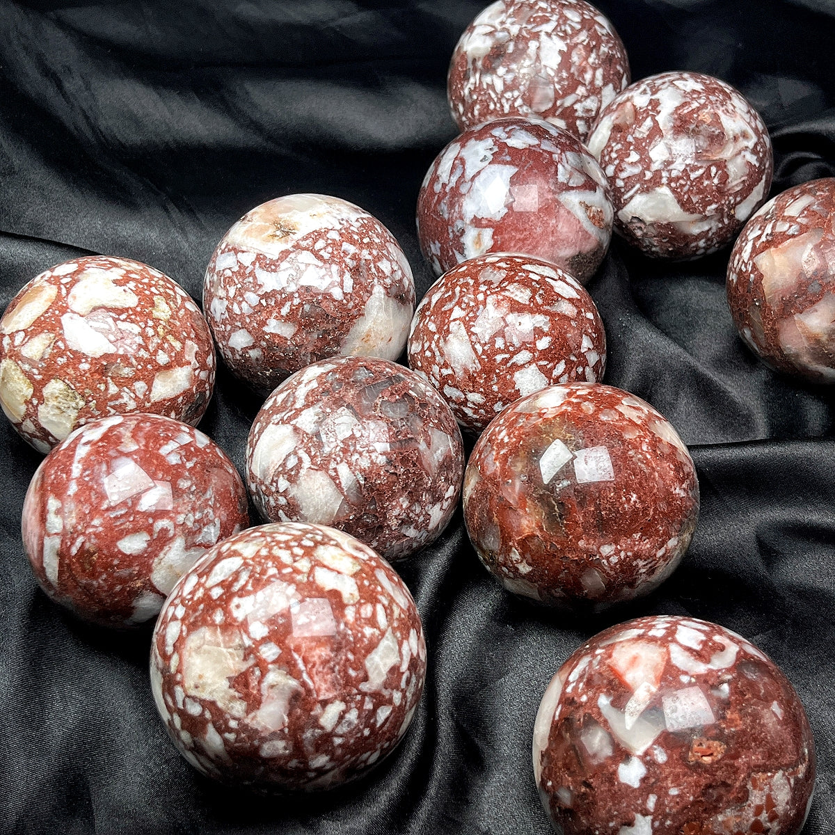 Natural Red brown agate ball Heal ing Gemstone Home Decor