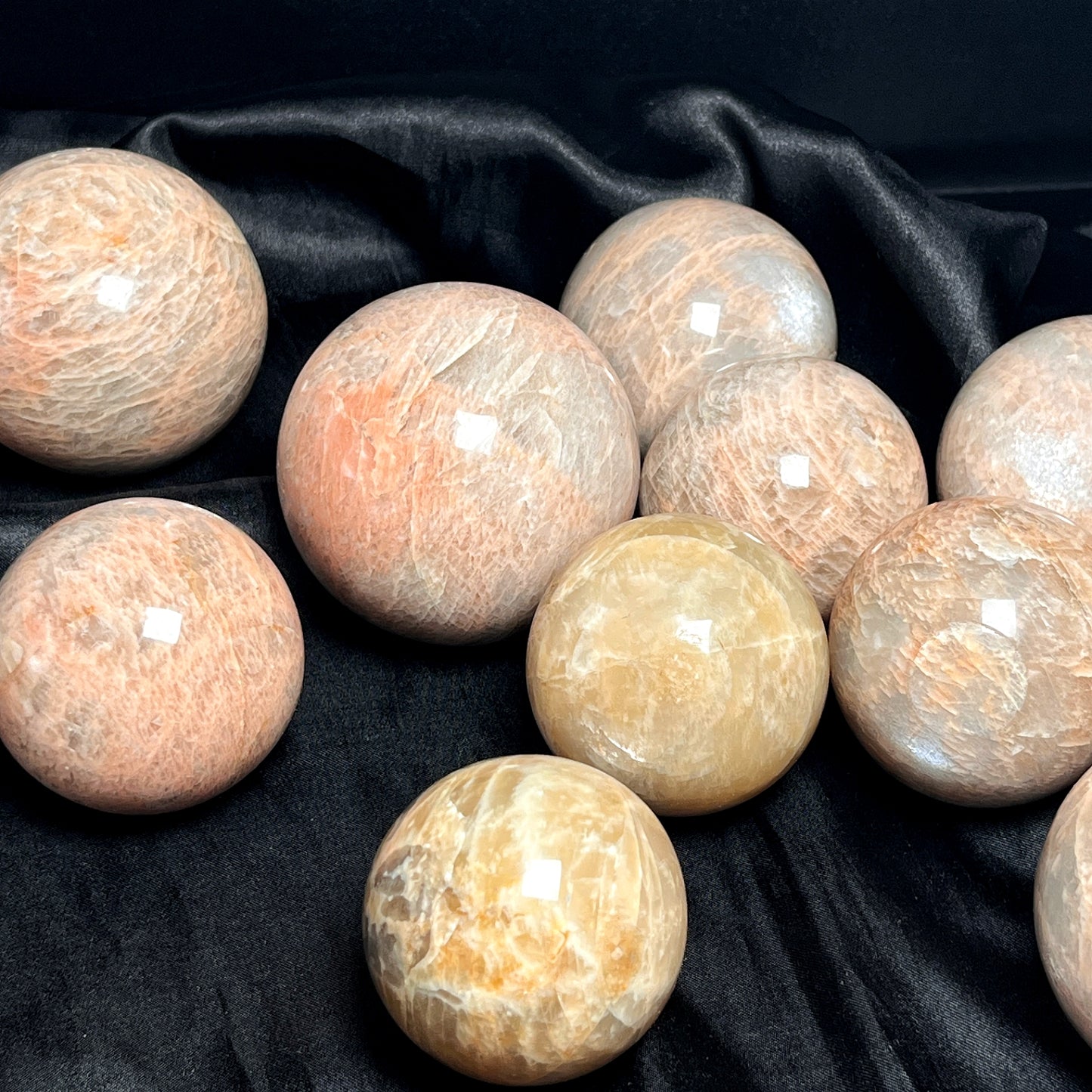 Natural Sparkling powder patterned stone ball Heal ing Gemstone Home Decor