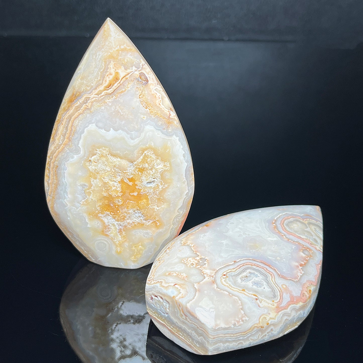 Natural Thousand layer agate ornament Heal ing Gemstone Home Decor