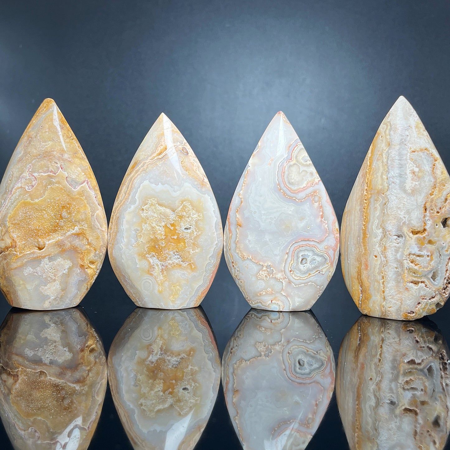 Natural Thousand layer agate ornament Heal ing Gemstone Home Decor