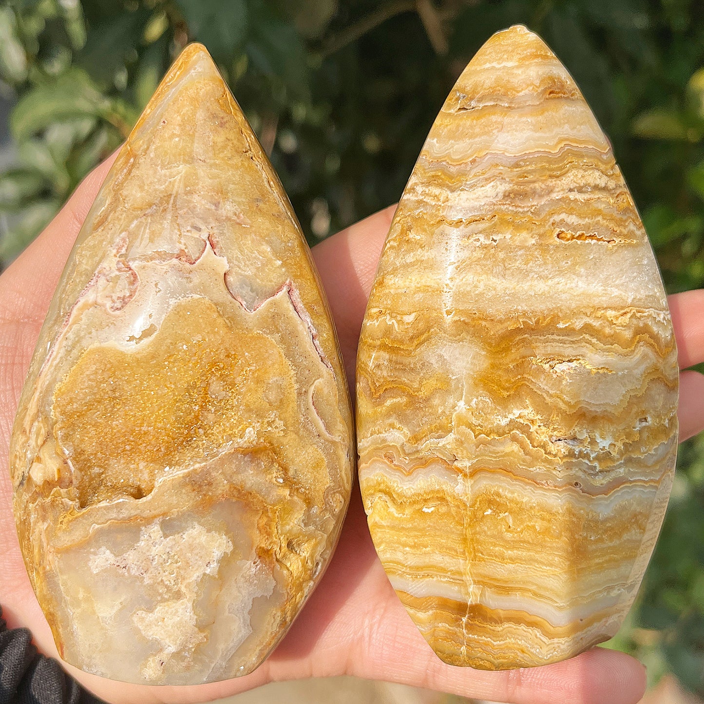Natural Thousand layer agate ornament Heal ing Gemstone Home Decor