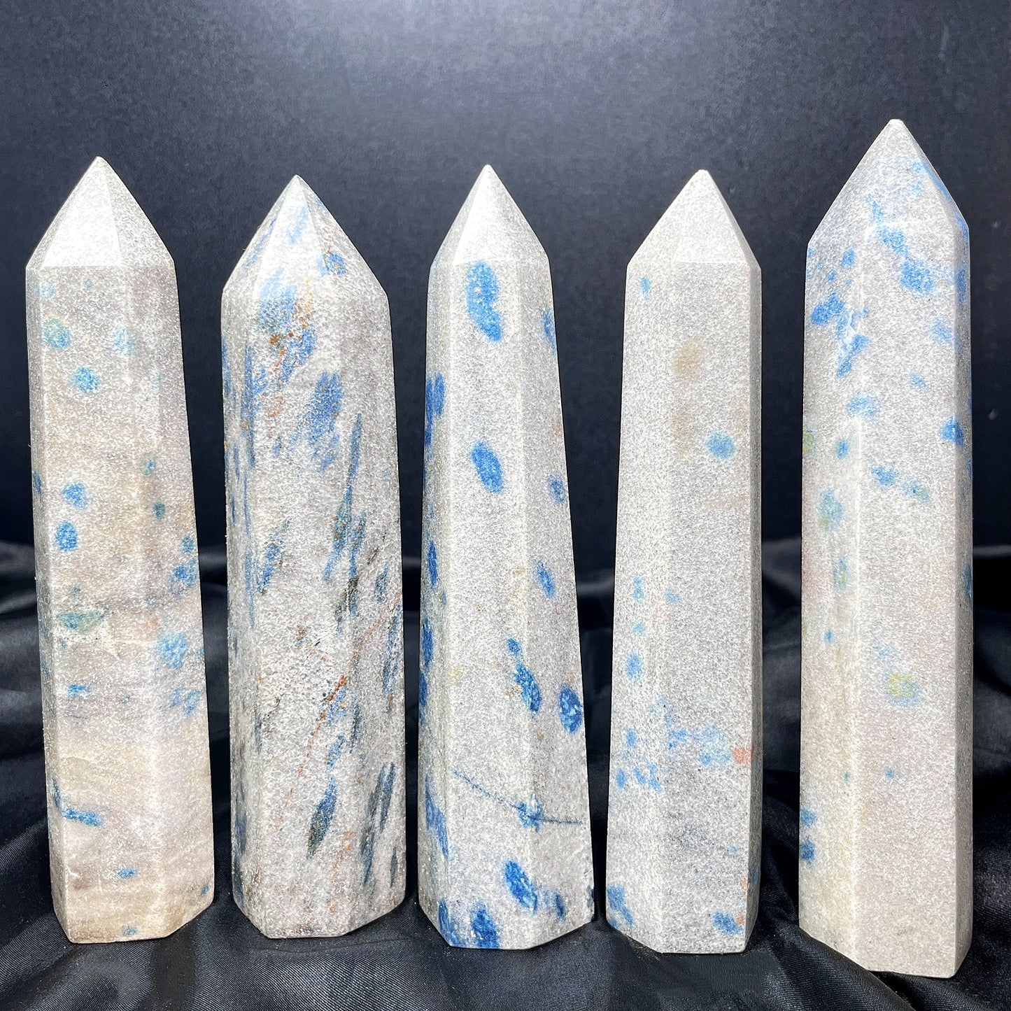 Natural K2 single pointed column Heal ing Gemstone Home Decor