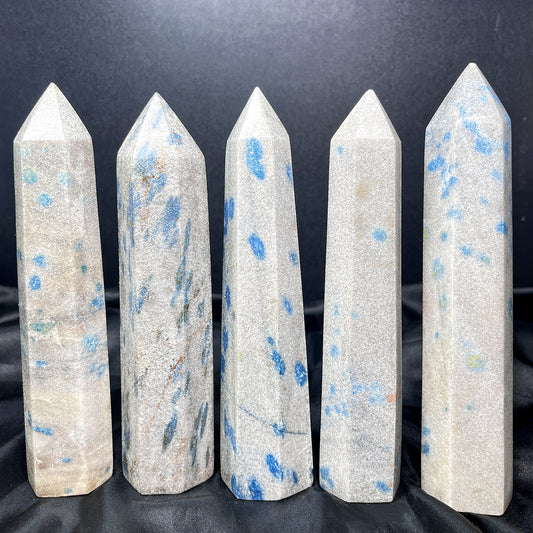 Natural K2 single pointed column Heal ing Gemstone Home Decor