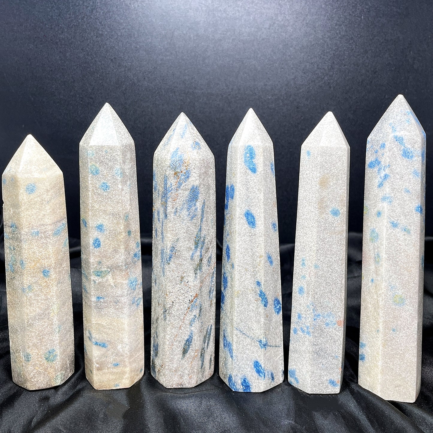 Natural K2 single pointed column Heal ing Gemstone Home Decor