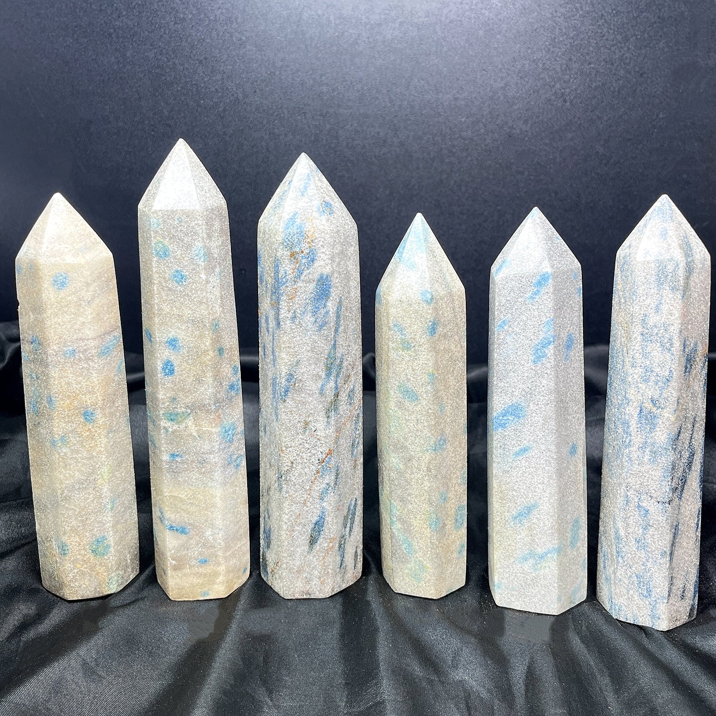 Natural K2 single pointed column Heal ing Gemstone Home Decor