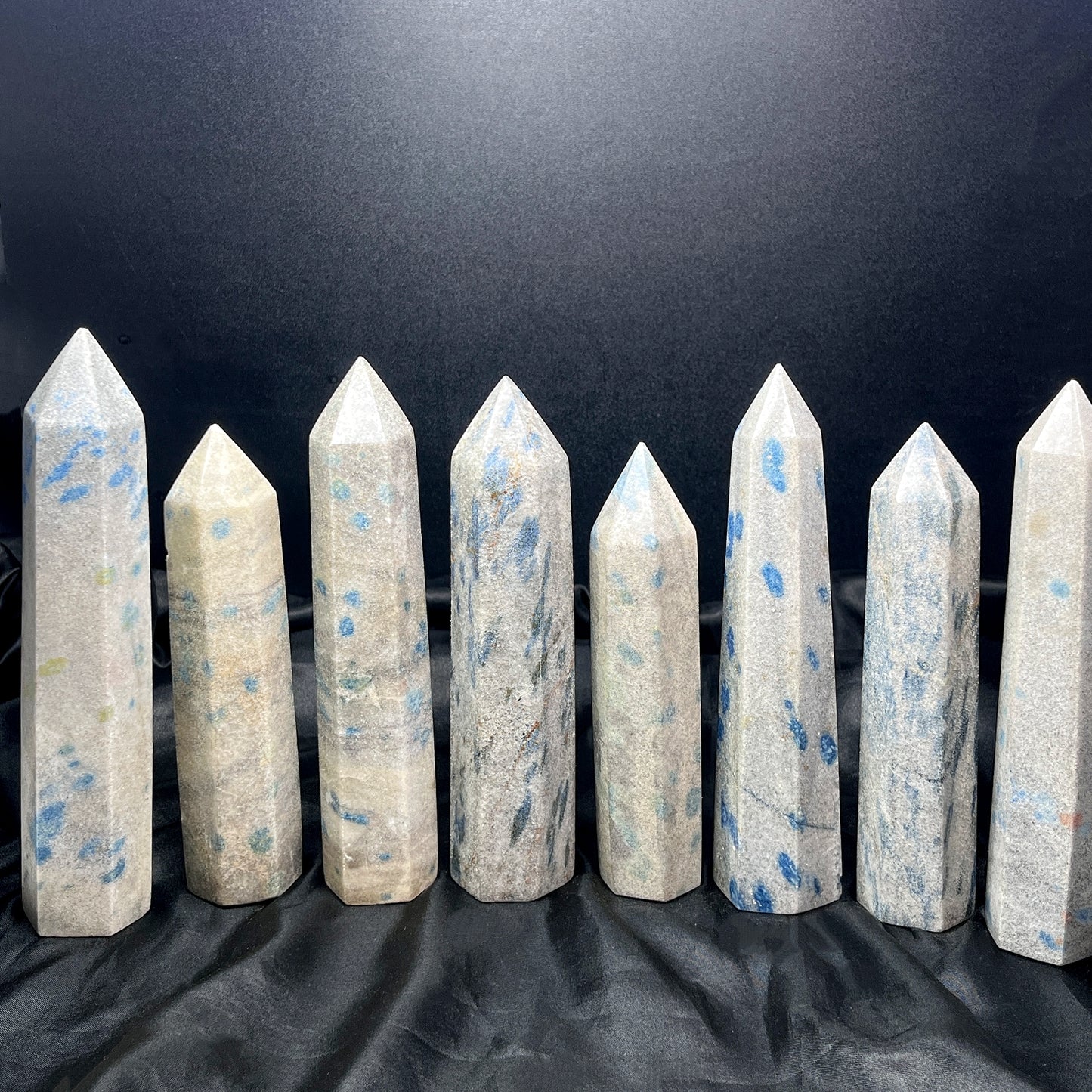 Natural K2 single pointed column Heal ing Gemstone Home Decor