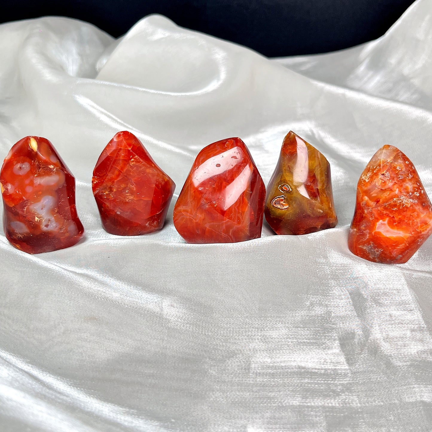 Natural Red agate carved torch Heal ing Gemstone Home Decor