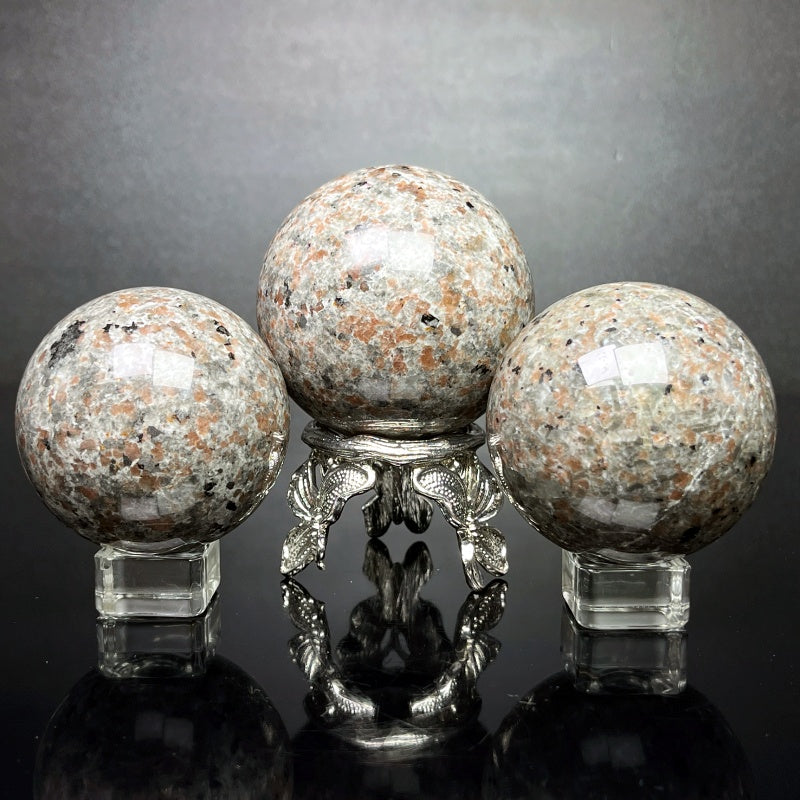 Natural Flame Stone Ball Heal ing Gemstone Home Decor