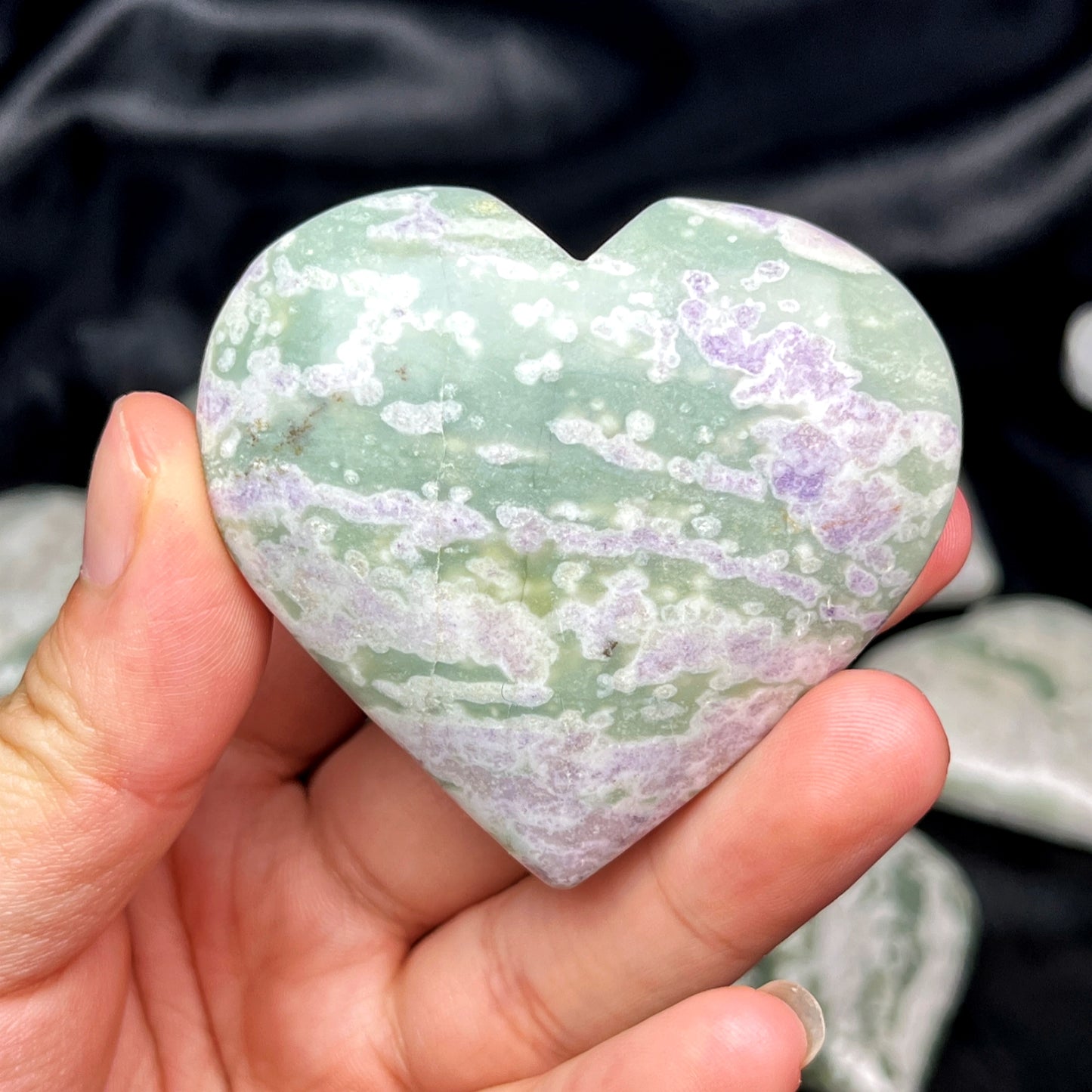 Natural Fangna Stone Love Heart Heal ing Gemstone Home Decor