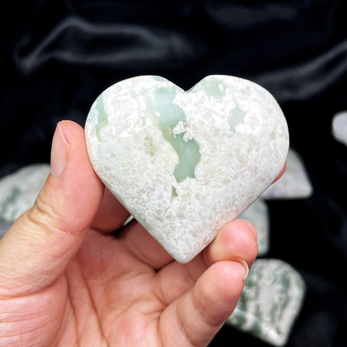 Natural Fangna Stone Love Heart Heal ing Gemstone Home Decor