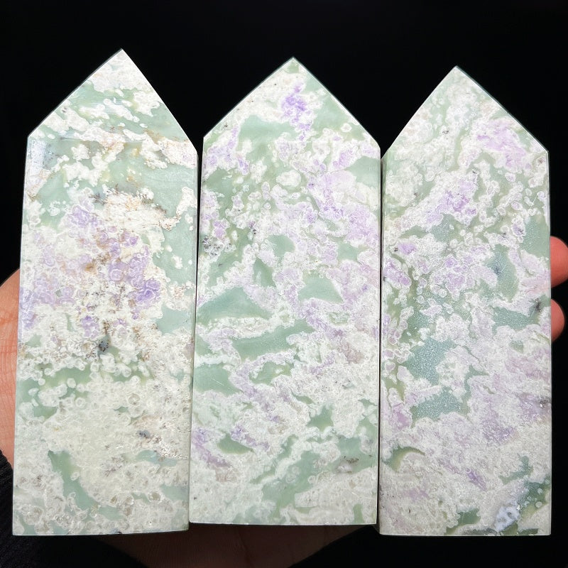 Natural Square sodium stone square column Heal ing Gemstone Home Decor