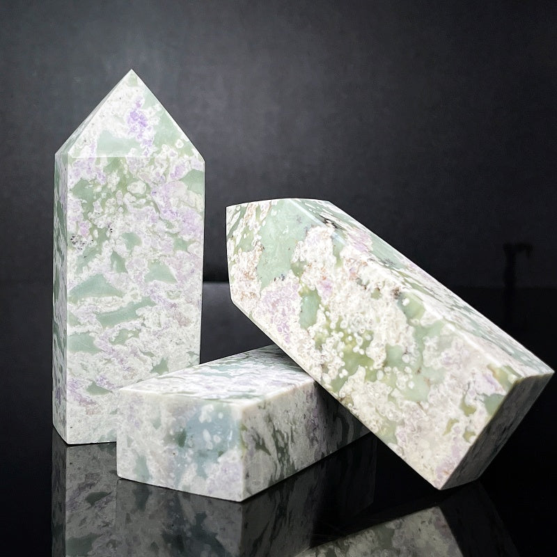 Natural Square sodium stone square column Heal ing Gemstone Home Decor