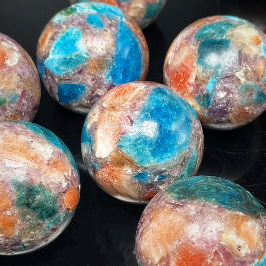 Natural Solar phosphorus glow symbiotic sphere Heal ing Gemstone Home Decor