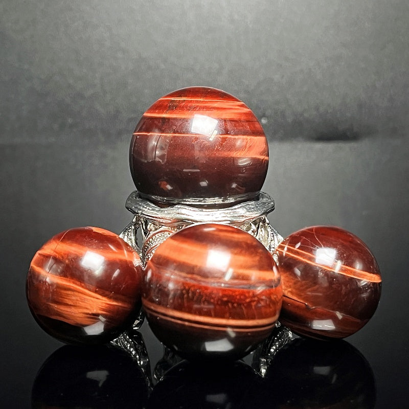 Natural Red Tiger Eye Stone Ball Heal ing Gemstone Home Decor