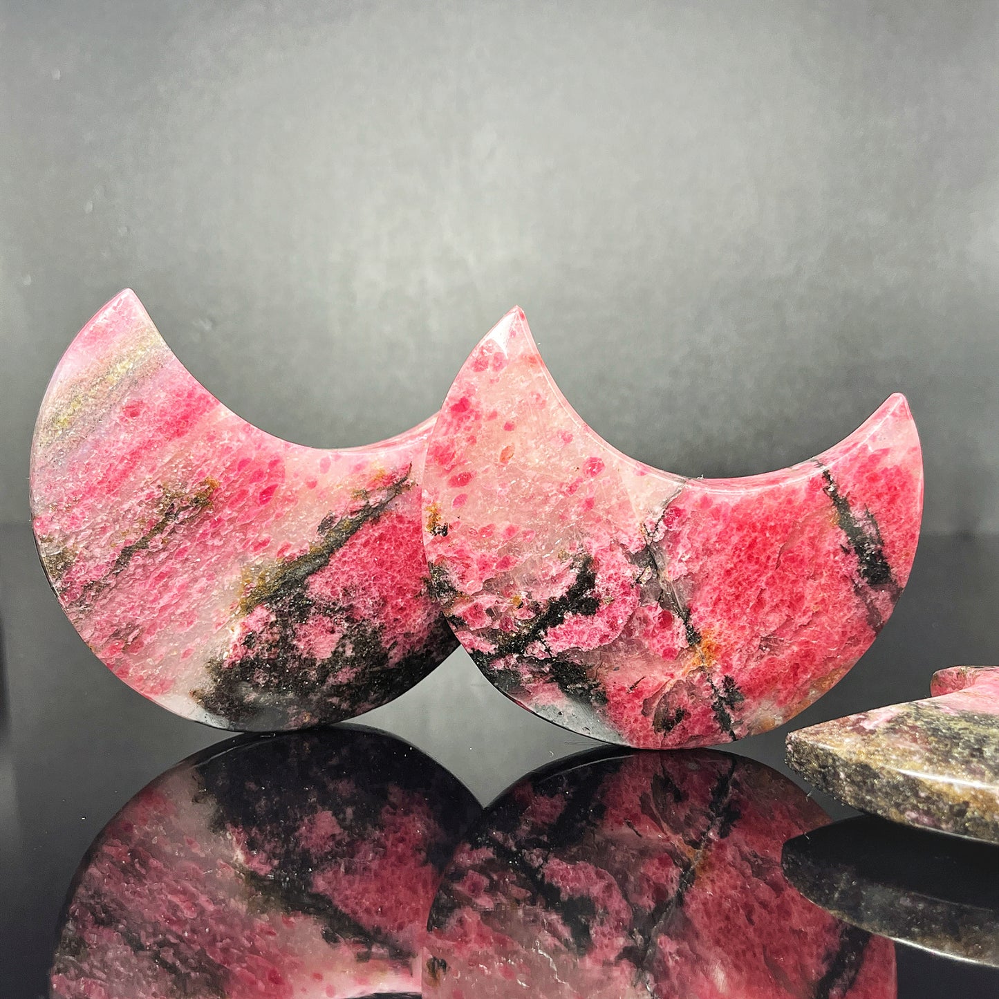 Natural Floating Flowers Rose Moon Heal ing Gemstone Home Decor