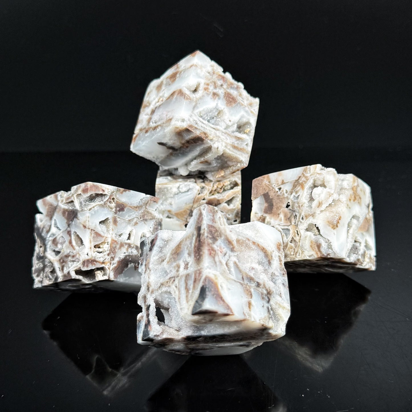 Natural Sphalerite cube Heal ing Gemstone Home Decor
