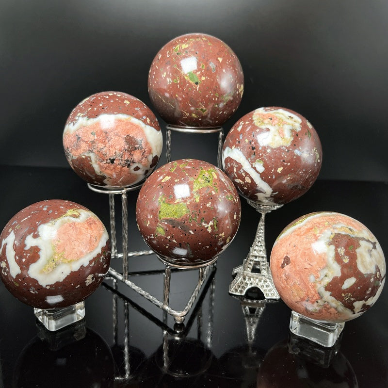 Natural  Star River Agate Ball Heal ing Gemstone Home Decor