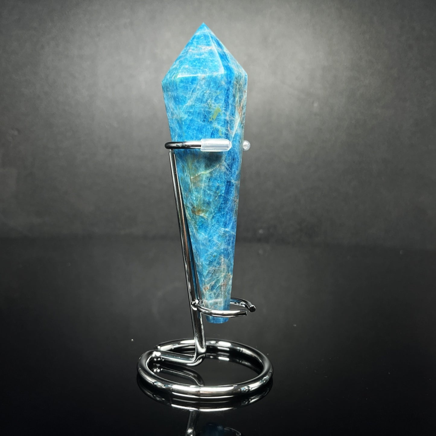 Natural Blue phosphorus glow scepter Heal ing Gemstone Home Decor