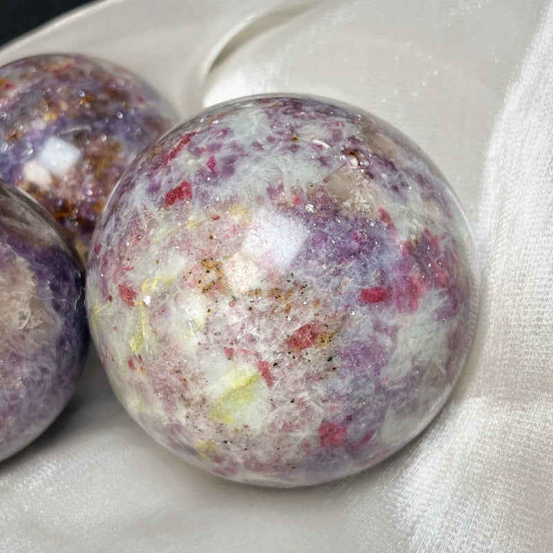Natural Unicorn Stone Ball Heal ing Gemstone Home Decor