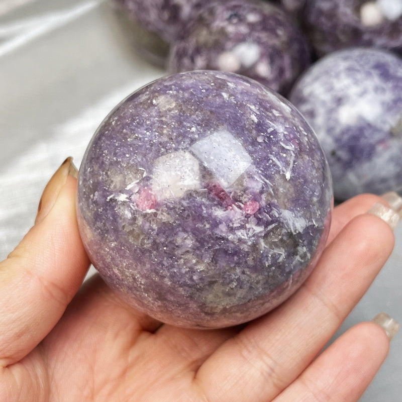Natural Unicorn Stone Ball Heal ing Gemstone Home Decor