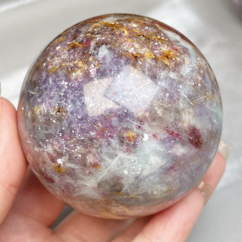 Natural Unicorn Stone Ball Heal ing Gemstone Home Decor