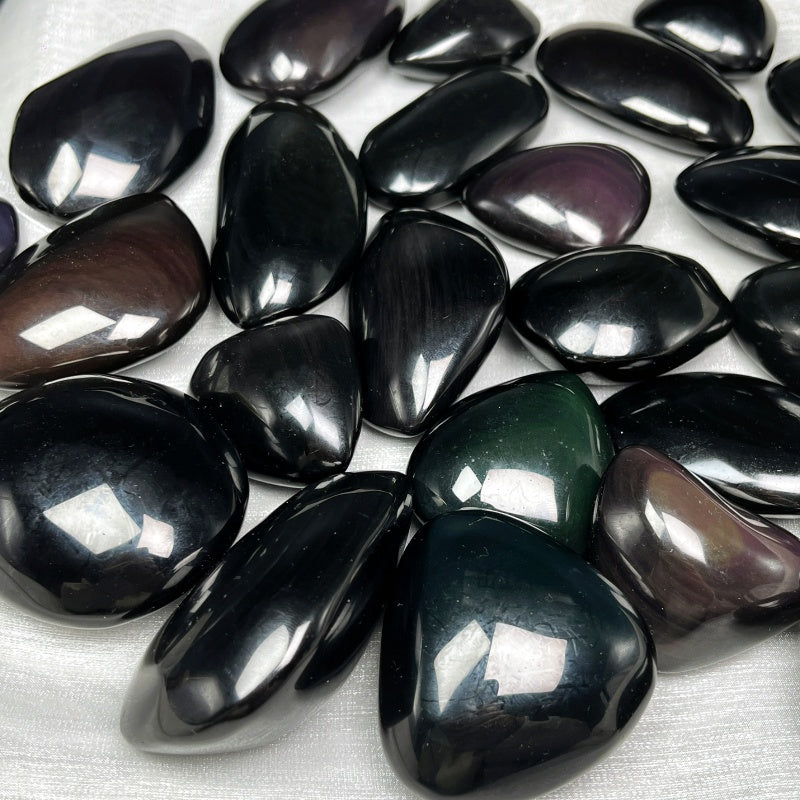 Natural Caiyao Stone Rolling Stone Heal ing Gemstone Home Decor