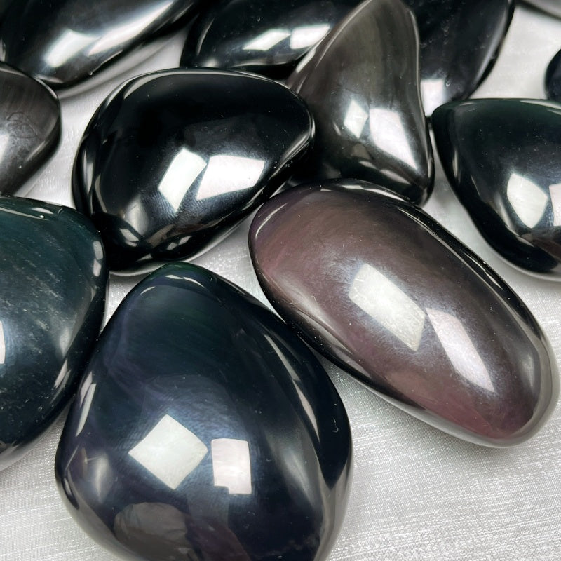 Natural Caiyao Stone Rolling Stone Heal ing Gemstone Home Decor