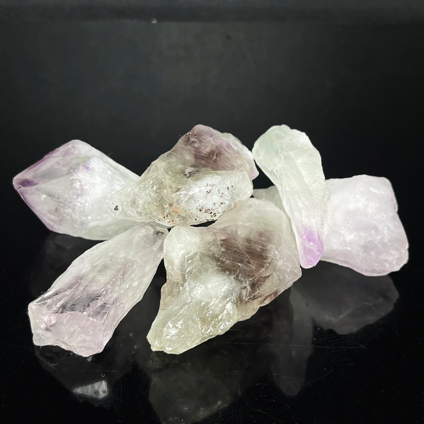 Natural Purple and Green Fluorite Wand Heal ing Gemstone Home Decor