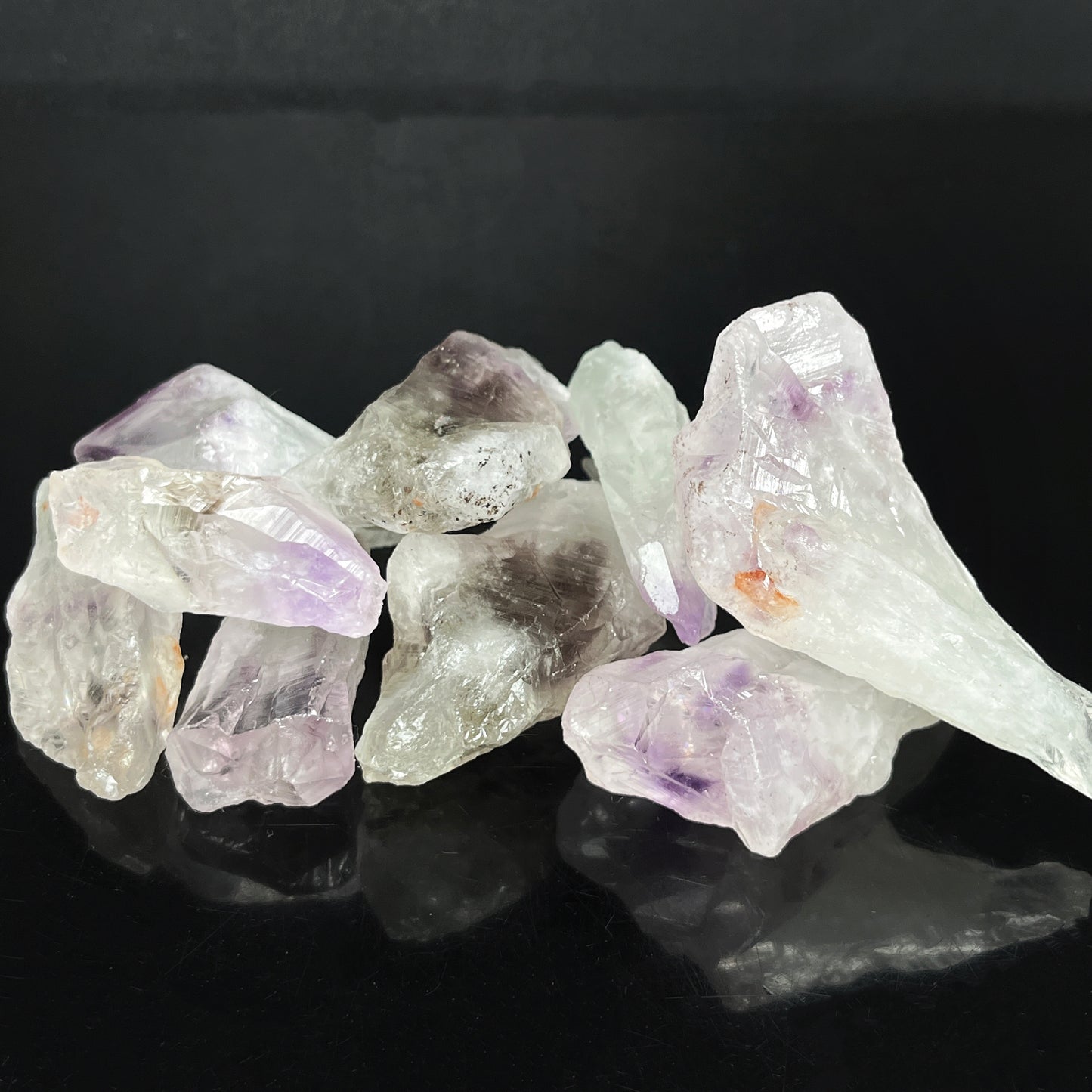 Natural Purple and Green Fluorite Wand Heal ing Gemstone Home Decor
