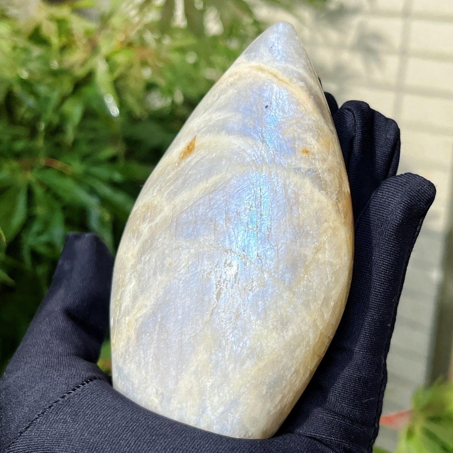 Natural Moonstone Sculpture Heal ing Gemstone Home Decor
