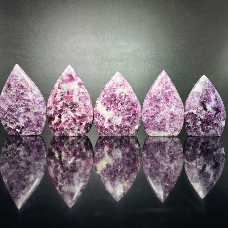 Natural Purple lithium mica ornament  Heal ing Gemstone Home Decor