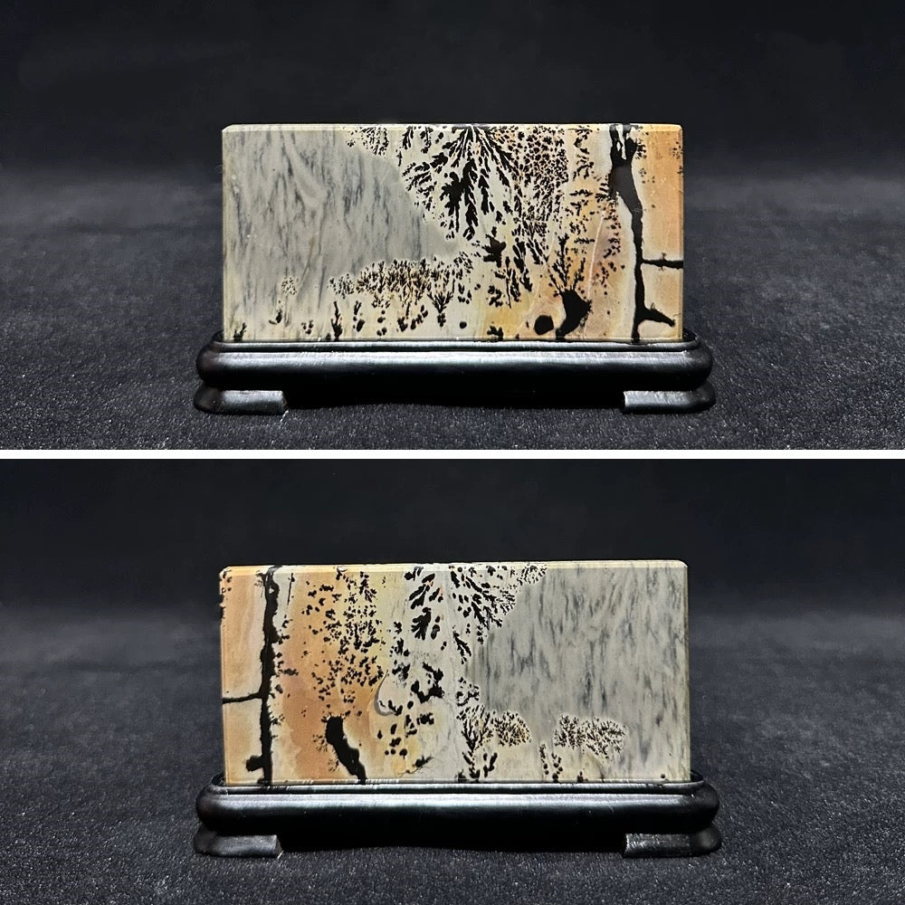 Natural Chinese painting stone screen decoration Heal ing Gemstone Home Decor